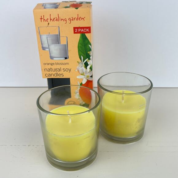 The Healing Garden Orange Blossom Natural Soy Candles 3.8 oz - Picture 1 of 6